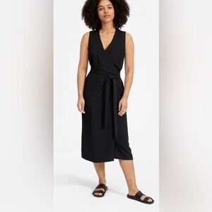 Everlane Japanese GoWeave Sleeveless Wrap Dress, Size 0